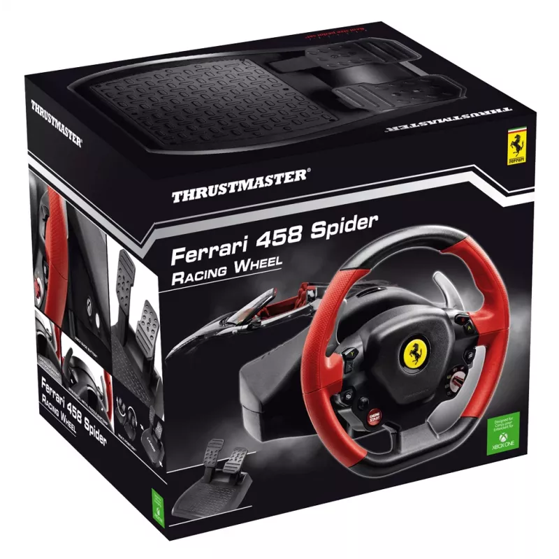 Thrustmaster Ferrari 458 Spider Must, Red USB Rool + Pedaalid Xbox One