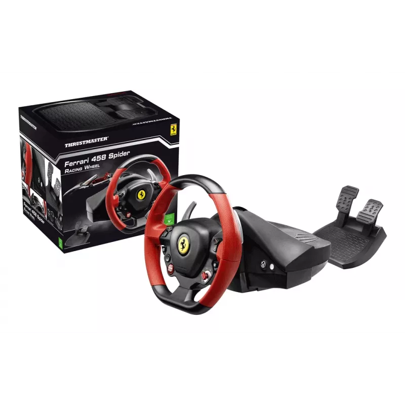 Thrustmaster Ferrari 458 Spider Must, Red USB Rool + Pedaalid Xbox One