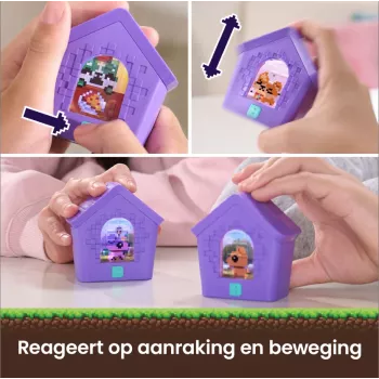 Bitzee, Doghouse interaktiivne mänguasi, 15 kutsikat sees, 3D mängutuba, reageerib puudutusele, digitaalsed lemmikloomamänguasjad lastele vanuses 5+