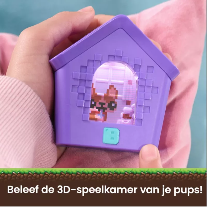 Bitzee, Doghouse interaktiivne mänguasi, 15 kutsikat sees, 3D mängutuba, reageerib puudutusele, digitaalsed lemmikloomamänguasjad lastele vanuses 5+