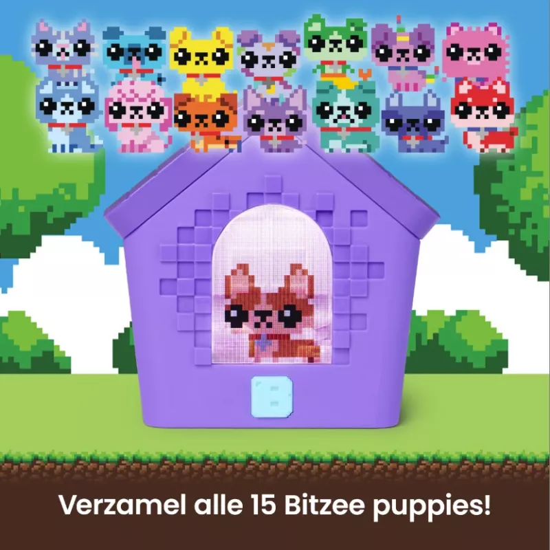 Bitzee, Doghouse interaktiivne mänguasi, 15 kutsikat sees, 3D mängutuba, reageerib puudutusele, digitaalsed lemmikloomamänguasjad lastele vanuses 5+