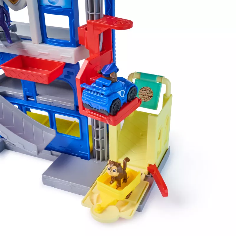 PAW Patrol : Pup Squad, Search & Rescue HQ Playset koos Chase Pup Squad Raceri, Humdingeri märulifiguuri ja kiisukaaslasega, laste mänguasjad poistele ja tüdrukutele alates 3. eluaastast