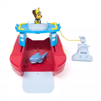 PAW Patrol'i merepatrulli sõiduk Chase'i ja haikujukesega, 2 patrullimisrežiimi, mänguasjad poistele ja tüdrukutele alates 3. eluaastast