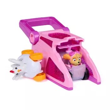 PAW Patrol Skye Pup Squad käivitusseadmed koos Chickaletta sõidukiga, 2-osaline komplekt, laste mänguasjad poistele ja tüdrukutele alates 3. eluaastast