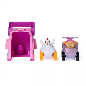 PAW Patrol Skye Pup Squad käivitusseadmed koos Chickaletta sõidukiga, 2-osaline komplekt, laste mänguasjad poistele ja tüdrukutele alates 3. eluaastast