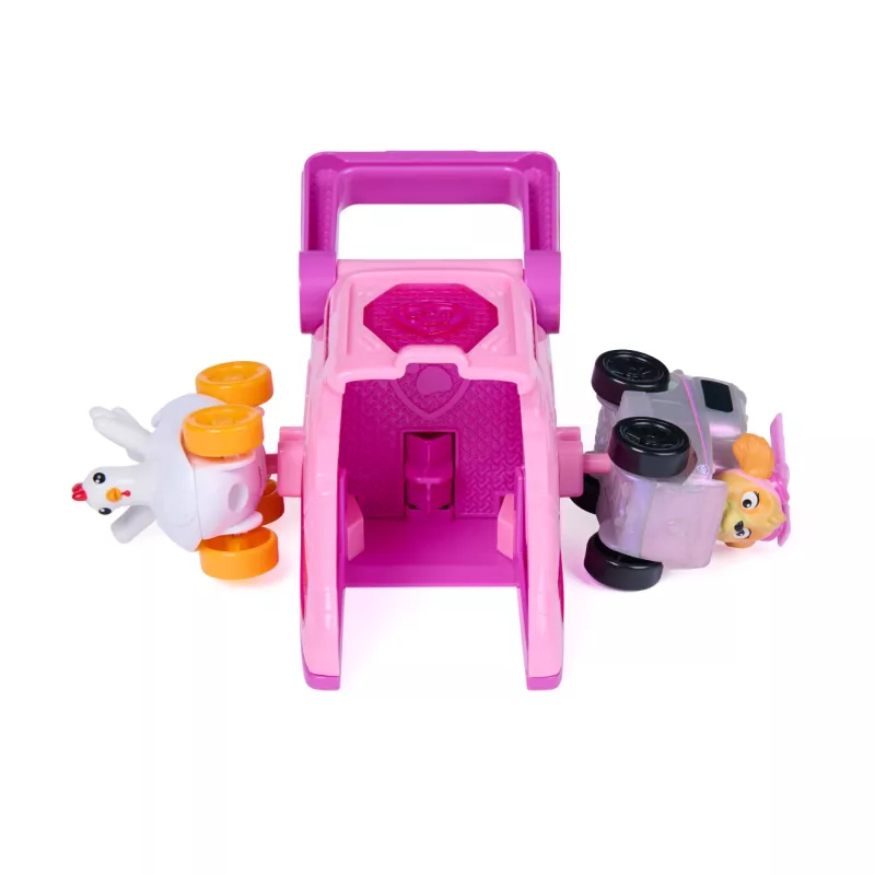 PAW Patrol Skye Pup Squad käivitusseadmed koos Chickaletta sõidukiga, 2-osaline komplekt, laste mänguasjad poistele ja tüdrukutele alates 3. eluaastast
