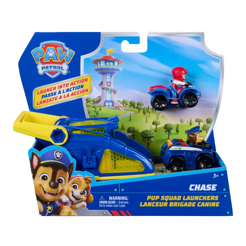 PAW Patrol Chase Pup Squad käivitusseade koos Ryder-sõiduki 2-packiga, laste mänguasjad poistele ja tüdrukutele vanuses 3 aastat ja vanemad