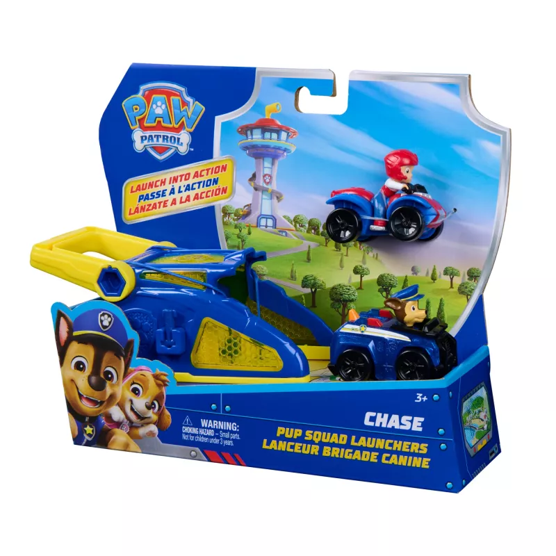 PAW Patrol Chase Pup Squad käivitusseade koos Ryder-sõiduki 2-packiga, laste mänguasjad poistele ja tüdrukutele vanuses 3 aastat ja vanemad