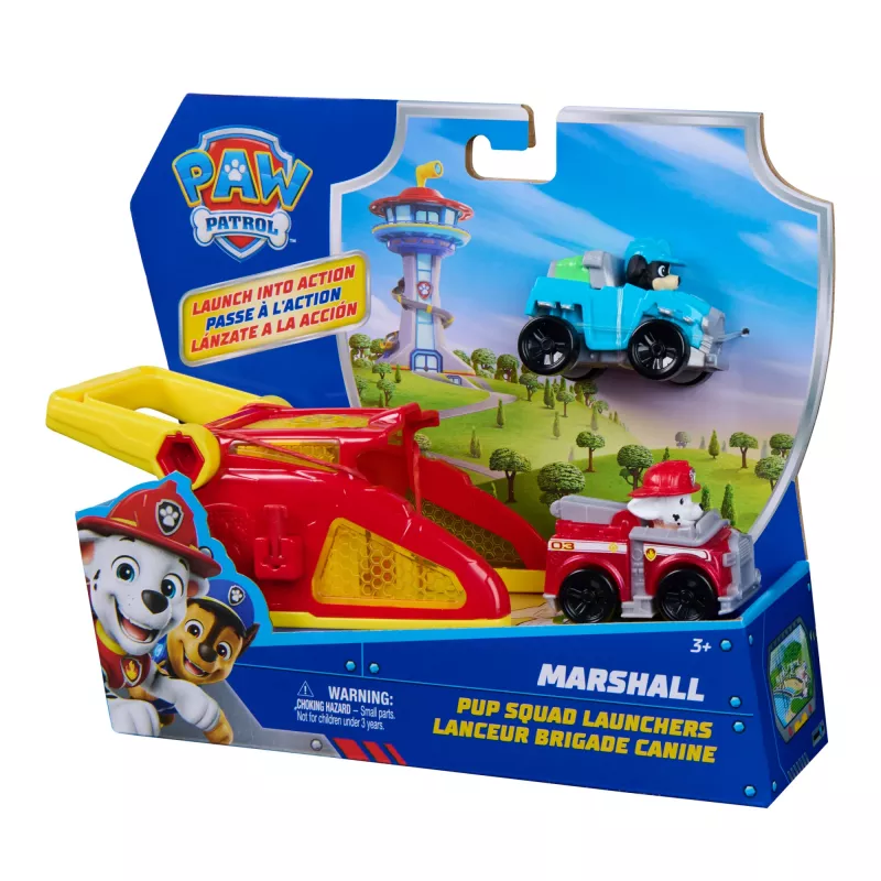 PAW Patrol Marshall Pup Squad Launchers with Rex Vehicle 2-Pack, laste mänguasjad poistele ja tüdrukutele vanuses 3+