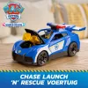PAW Patrol : Search & Rescue, Chase Launch 'N' Rescue Cruiser, figuuri ja 2 mürsuga, tuled, helid ja peidetud stardiheitja, laste mänguasjad poistele ja tüdrukutele alates 3. eluaastast