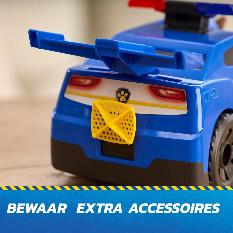 PAW Patrol : Search & Rescue, Chase Launch 'N' Rescue Cruiser, figuuri ja 2 mürsuga, tuled, helid ja peidetud stardiheitja, laste mänguasjad poistele ja tüdrukutele alates 3. eluaastast