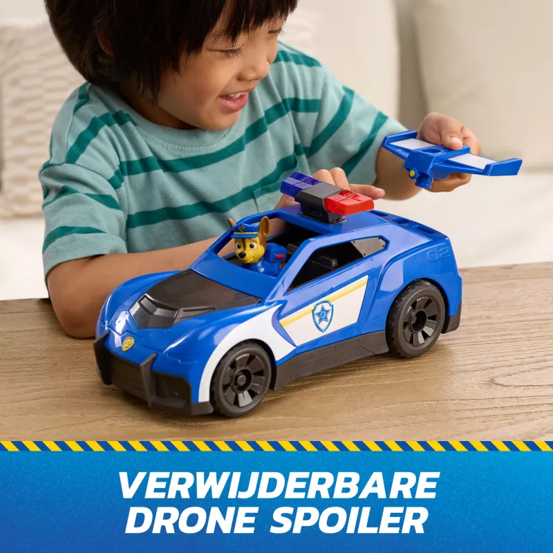 PAW Patrol : Search & Rescue, Chase Launch 'N' Rescue Cruiser, figuuri ja 2 mürsuga, tuled, helid ja peidetud stardiheitja, laste mänguasjad poistele ja tüdrukutele alates 3. eluaastast