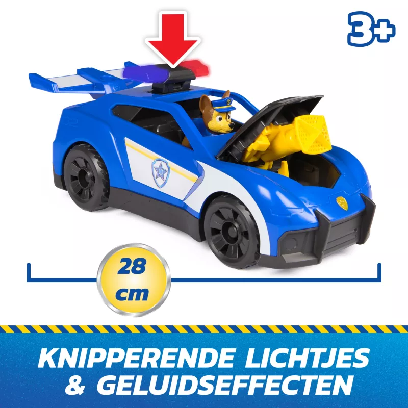 PAW Patrol : Search & Rescue, Chase Launch 'N' Rescue Cruiser, figuuri ja 2 mürsuga, tuled, helid ja peidetud stardiheitja, laste mänguasjad poistele ja tüdrukutele alates 3. eluaastast