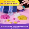 Kinetic Sand, Smoothie Mixer mängukomplekt, lihavõttekorvi täitematerjalid, sisaldab 14 untsi vormitavat mänguliiva, tööriistu ja pulgakommi vormi, mängutoit