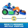 PAW Patrol: Search & Rescue, Rocky Rescue Recycler sõiduk 2 figuuriga, mänguauto tagasitõmbejõuga, laste mänguasjad poistele ja tüdrukutele alates 3. eluaastast