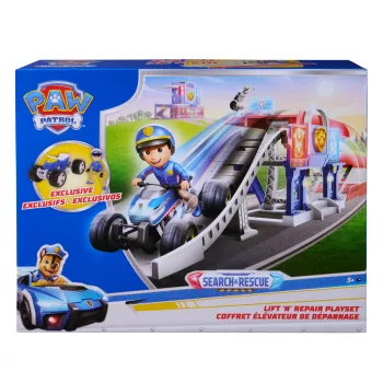 PAW Patrol Search & Rescue Lift 'N' Repair Playset koos eksklusiivse figuuri ja sõidukiga, üle 30 tolli pikk, laste mänguasjad poistele ja tüdrukutele alates 3. eluaastast