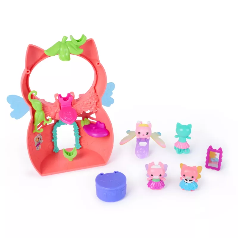 Gabby's Dollhouse Fairylandia, Kitty Fairy’s Flutter-riffic Playset 12 osaga ja eksklusiivse Flutter-riffic sõrmusega, laste mänguasjad tüdrukutele ja poistele alates 3. eluaastast
