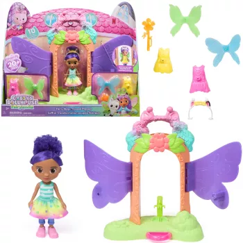 Gabby's Dollhouse Fairylandia, haldjamaagiline paljastusmängukomplekt koos muundamisfunktsiooni ja nukumaja tarvikutega, laste mänguasjad tüdrukutele ja poistele alates 3. eluaastast