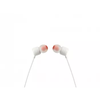 JBL Tune 110 Valge, juhtmega, 20 - 20000 Hz, muusika, peakomplekt, valge