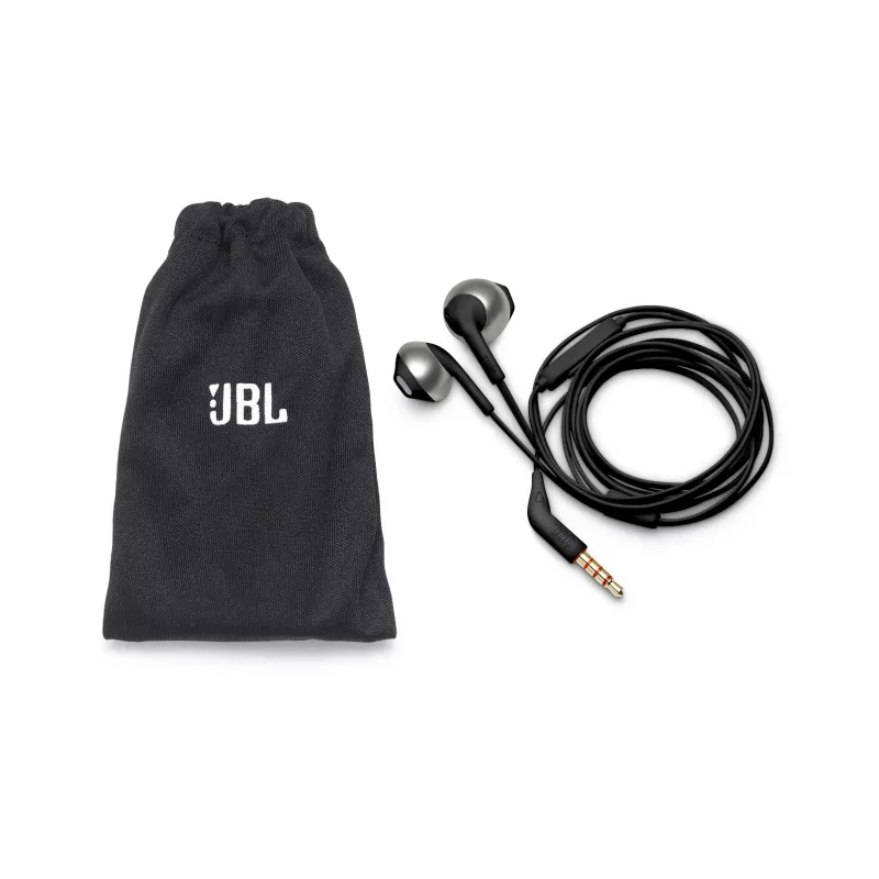JBL Tune 205 Must, juhtmega, 20 - 20000 Hz, kõned/muusika, 14,3 g, peakomplekt, must
