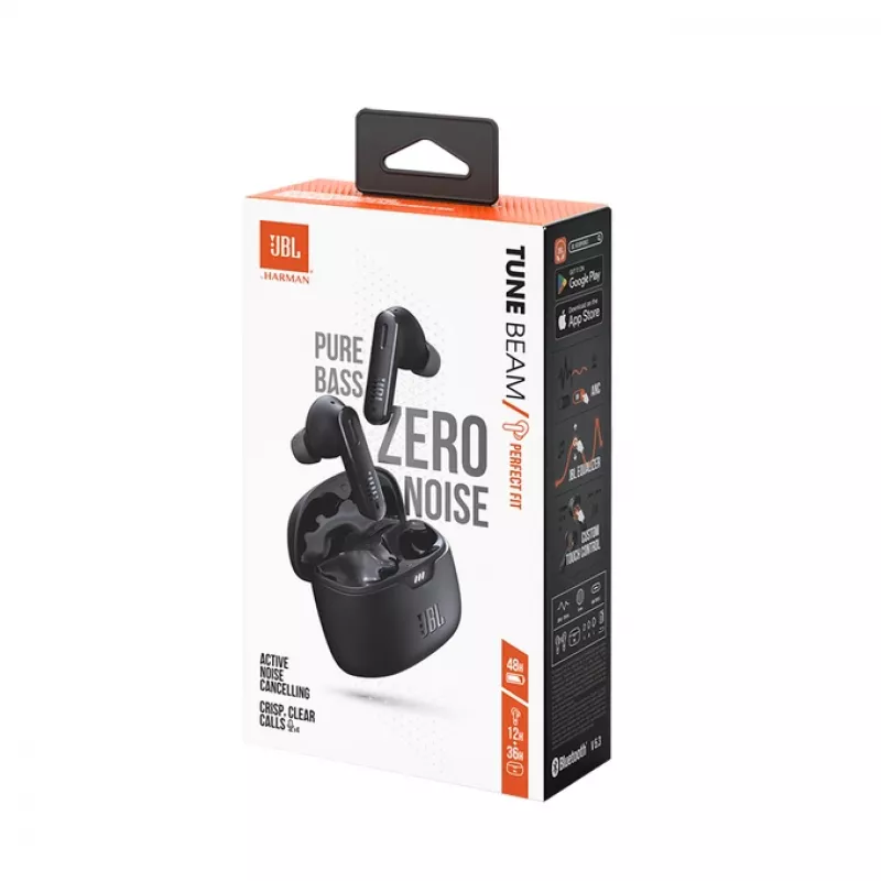 JBL Tune Beam kõrvaklapid True Wireless Stereo (TWS) kõrvasisesed kõned/muusika USB USB-C Bluetooth must