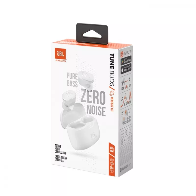 JBL Tune Buds Peakomplekt True Wireless Stereo (TWS) Kõrvasisesed Kõned/Muusika Bluetooth Valge