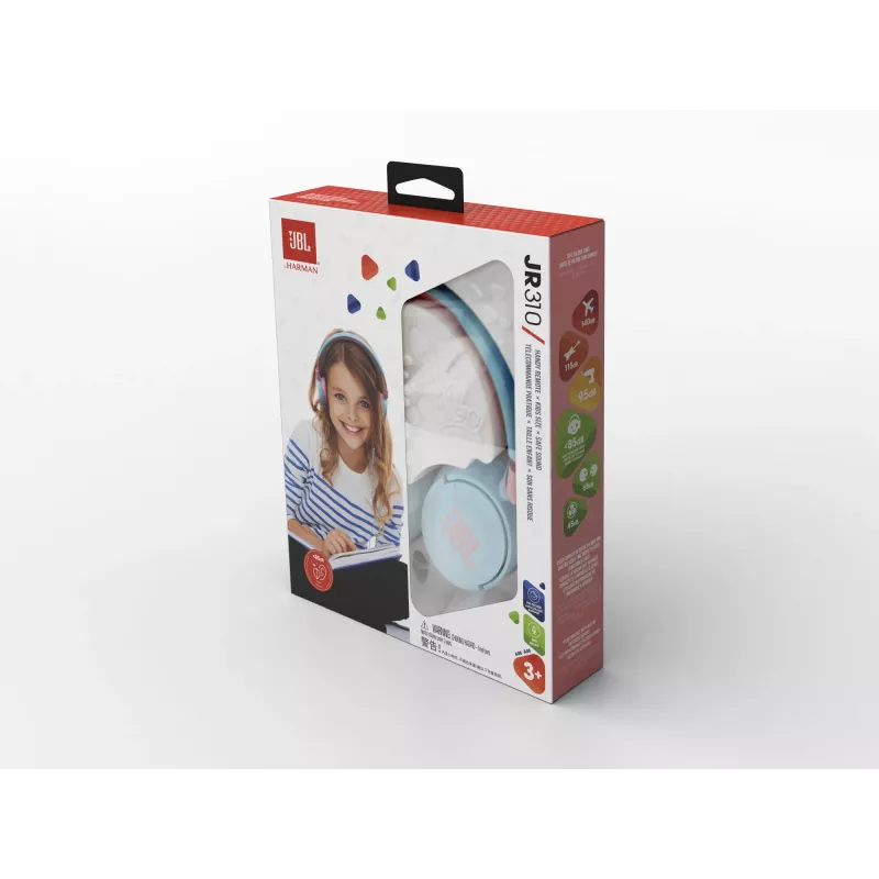 JBL JR310 BLUE, juhtmega, muusika, 20–20000 Hz, 112 g, peakomplekt, sinine