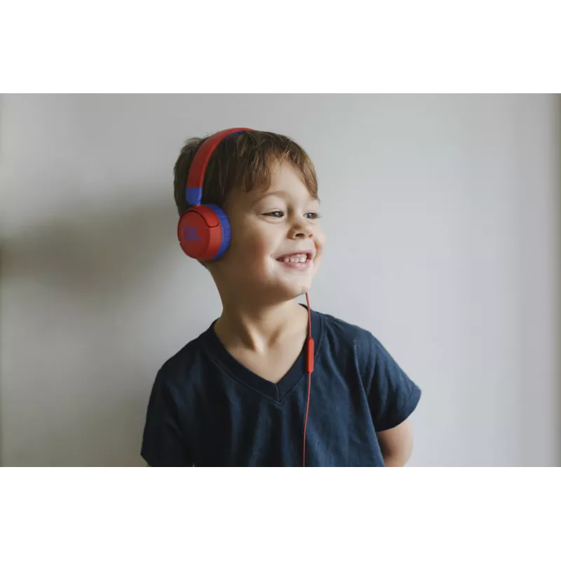JBL JR310 BLUE, juhtmega, muusika, 20–20000 Hz, 112 g, peakomplekt, sinine