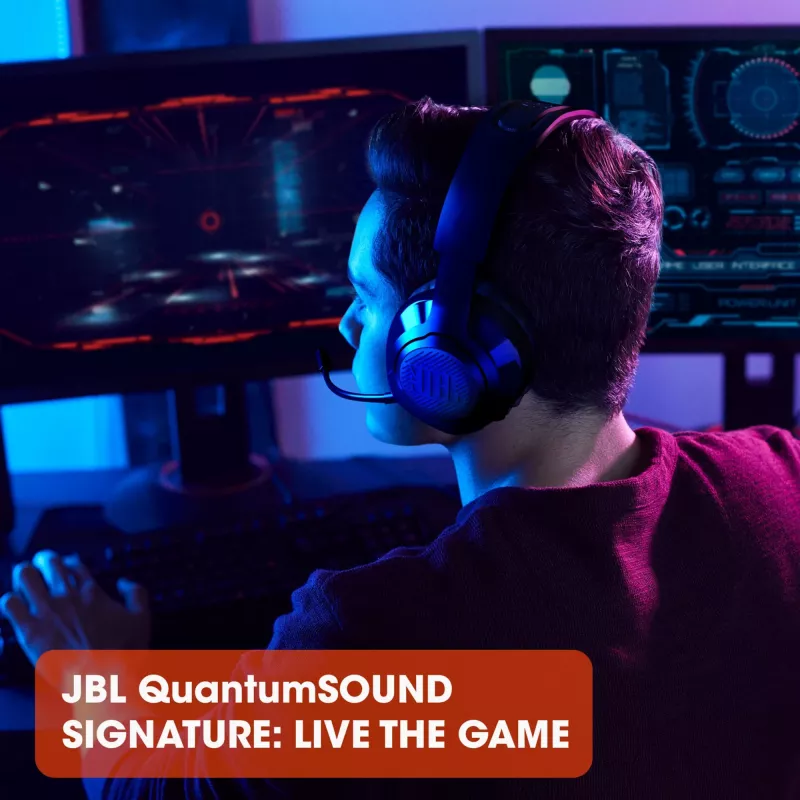 JBL Quantum 350 MUST, juhtmevaba, mängimine, 20 - 20000 Hz, 247 g, kõrvaklapid, must
