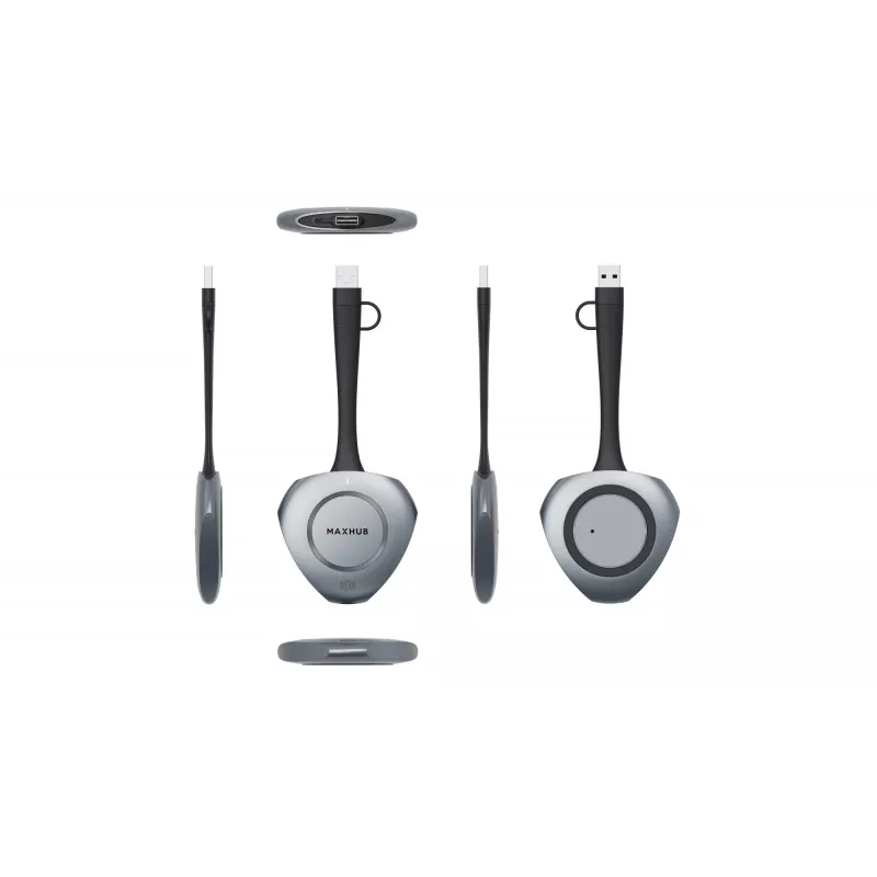 MAXHUB WT13M 4K BYOM juhtmevaba jagamisdongel, Dongel, USB, Wi-Fi, Wi-Fi 6 (802.11ax), USB USB-C, Must, Helehall