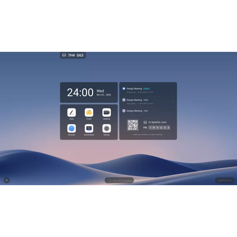 MAXHUB XBoard V7 seeria C9850 98-tolline kõik-ühes konverentsi interaktiivne puuteekraan