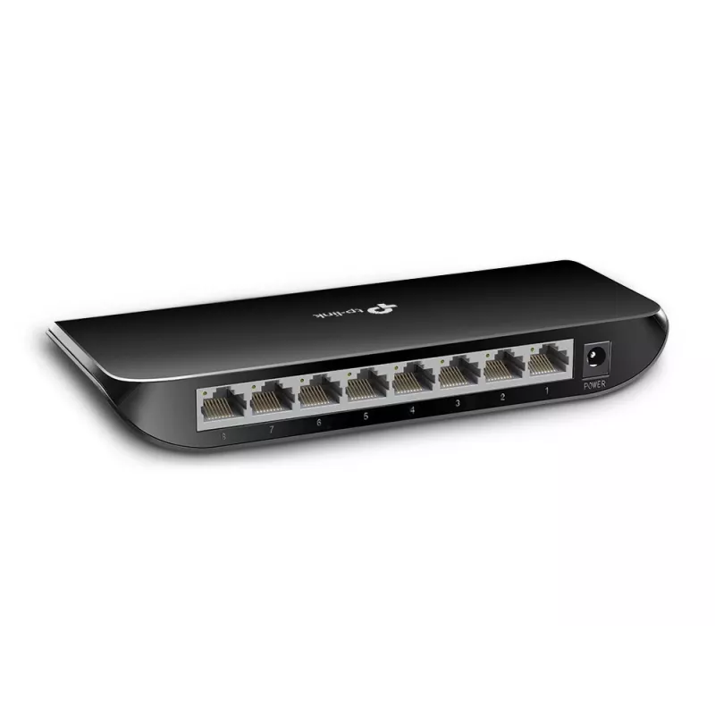 TP-Link 8-pordiline Gigabit lauaarvuti võrgulüliti, haldamata, Gigabit Ethernet (10/100/1000), seinale kinnitatav