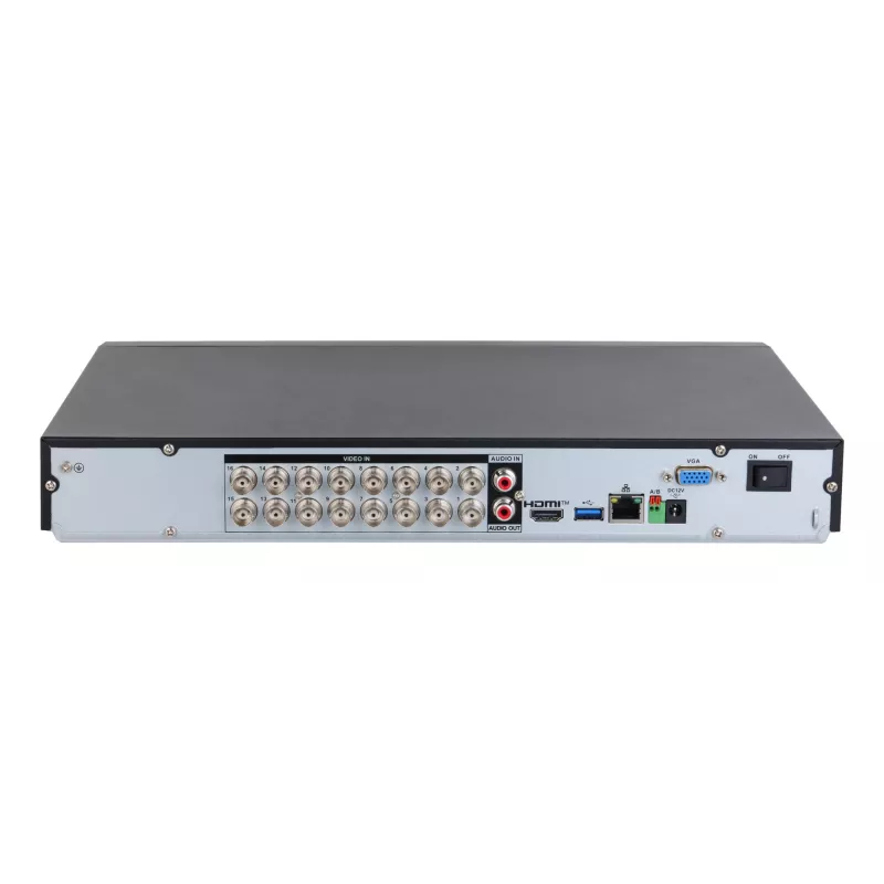 DVR Dahua Technology XVR5216AN-4KL-I3/T — 16-kanaliline 4K (3840x2160), H.264/H.265, 1xRJ45, 1xUSB3.2, 1xUSB2.0, max HDD 16 TB, Must