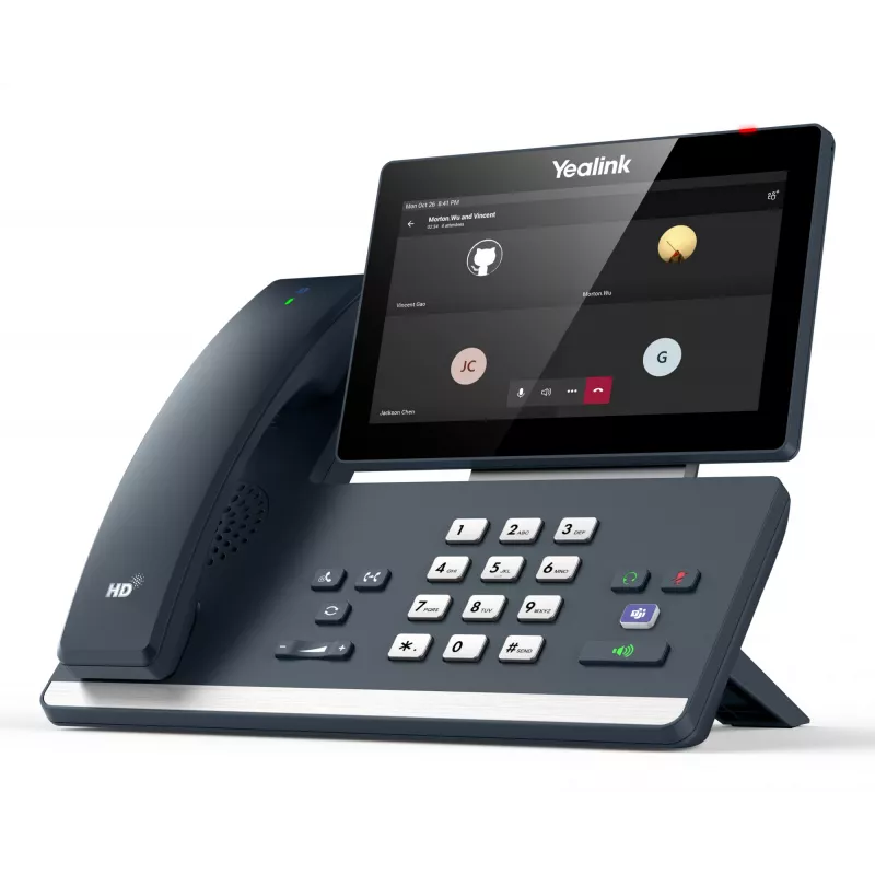 Yealink MP58-WH Microsoft Teams Edition, IP-telefon, Hall, Juhtmeta telefonitoru, Laua peal, Android, Microsoft Teams