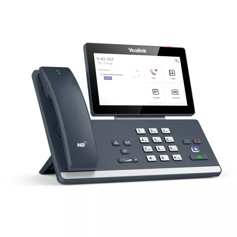 Yealink MP58-WH Microsoft Teams Edition, IP-telefon, Hall, Juhtmeta telefonitoru, Laua peal, Android, Microsoft Teams