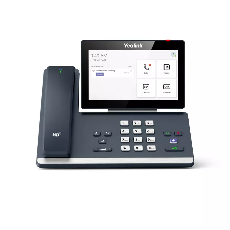 Yealink MP58-WH Microsoft Teams Edition, IP-telefon, Hall, Juhtmeta telefonitoru, Laua peal, Android, Microsoft Teams