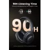 Ugreen HiTune Max5 Peakomplekt Juhtmega ja juhtmevaba Peapael Kõned/Muusika Bluetooth Must