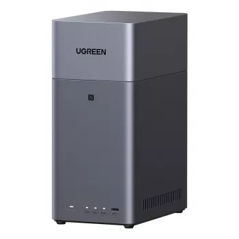 Võrgusalvestusseade UGREEN NASync DH2300 — Rockchip A76/A55 2,2 GHz, 4 GB muutmälu, 2xSATA, 1xGbE, 2xUSB 3.2, USB-C, HDMI