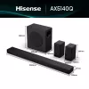 Soundbar Hisense AX5140Q 5.1.4 Dolby Atmos, 600 W RMS, juhtmevaba bassikõlar 280 W, must