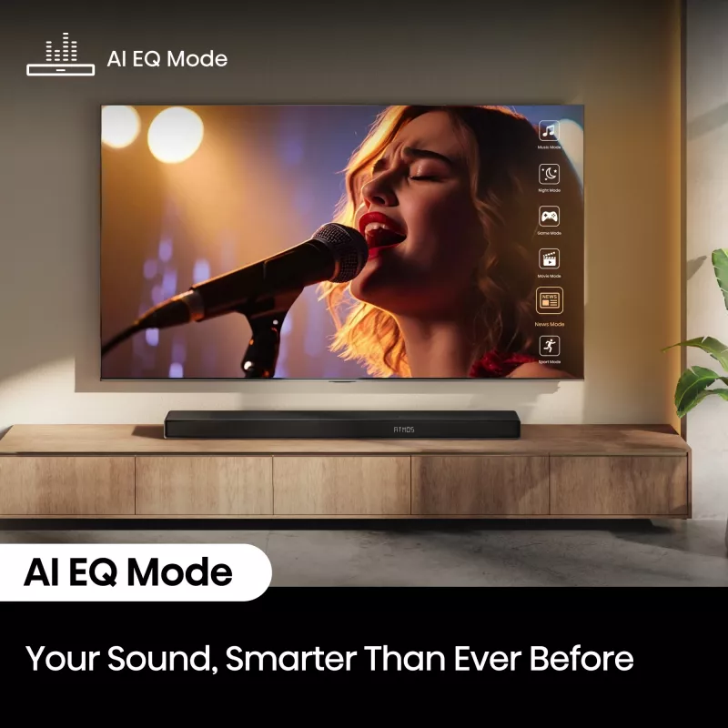 Soundbar Hisense AX5140Q 5.1.4 Dolby Atmos, 600 W RMS, juhtmevaba bassikõlar 280 W, must
