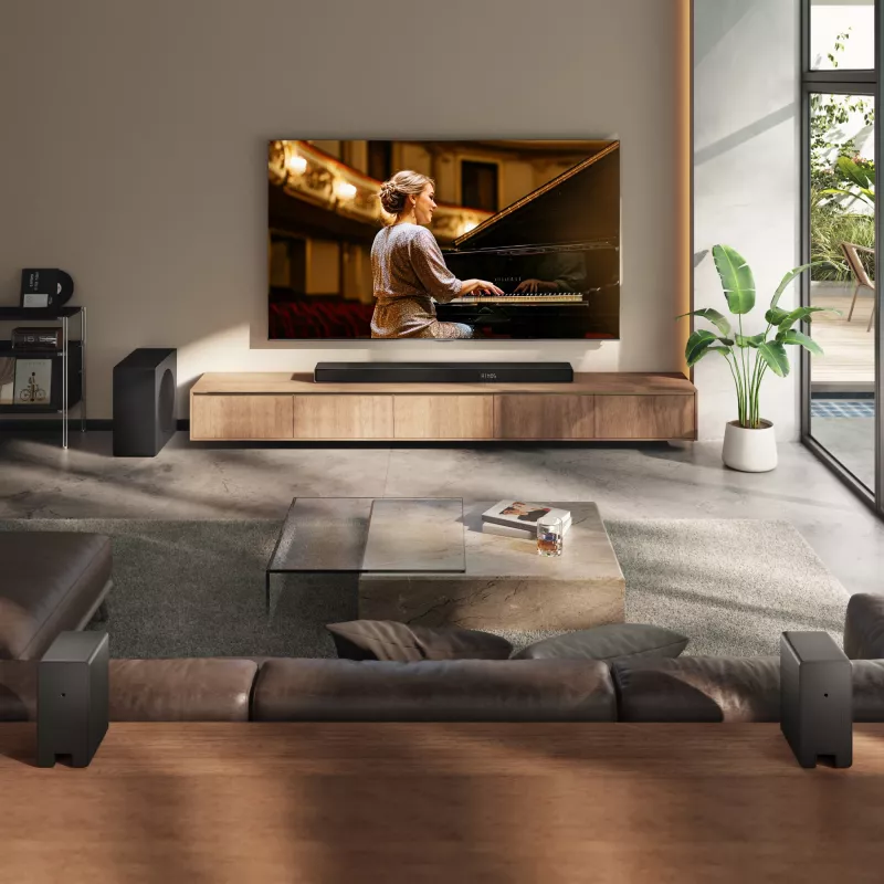 Soundbar Hisense AX5140Q 5.1.4 Dolby Atmos, 600 W RMS, juhtmevaba bassikõlar 280 W, must
