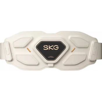 Vöömassaažija SKG W9-Pro — akutoitega 10 W, vibratsiooni- ja kombomassaaž, sisseehitatud aku, valge
