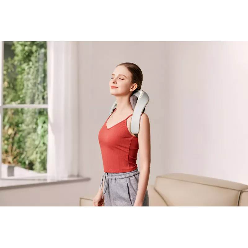 Kaela- ja õlamasser SKG H5 Mini — kompressioon ja vibratsioon, sisseehitatud aku, 10 W, hall