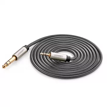 Audiojuhe Ugreen 10628 2 m 6,35 mm isane 3,5 mm isasele must