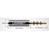 Ugreen Adapter 2,5 mm (emane) mikro pesa 3,5 mm mini pesa (isane) adapter must (20502)