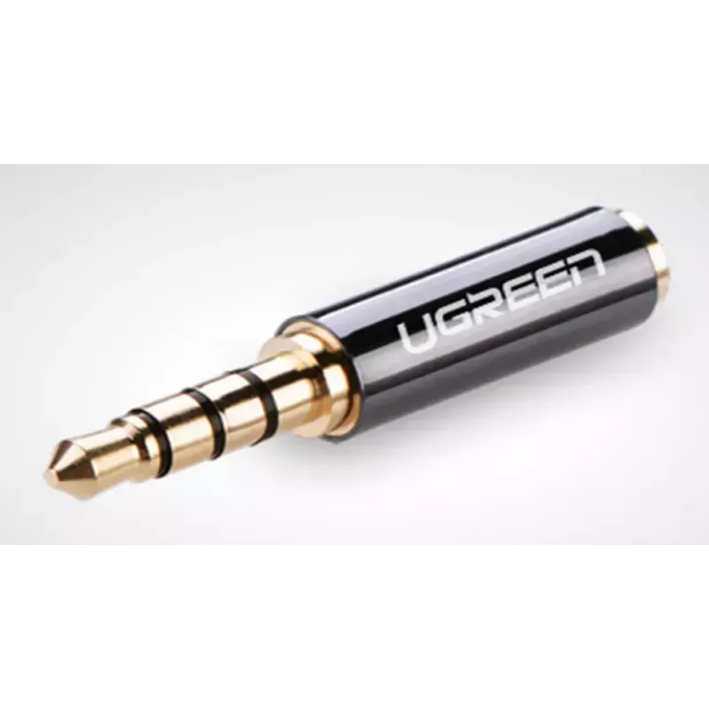 Ugreen Adapter 2,5 mm (emane) mikro pesa 3,5 mm mini pesa (isane) adapter must (20502)