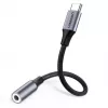 Mobiiltelefoni kaabel Ugreen 30632 USB-C kuni 3,5 mm, must