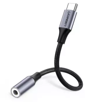 Mobiiltelefoni kaabel Ugreen 30632 USB-C kuni 3,5 mm, must
