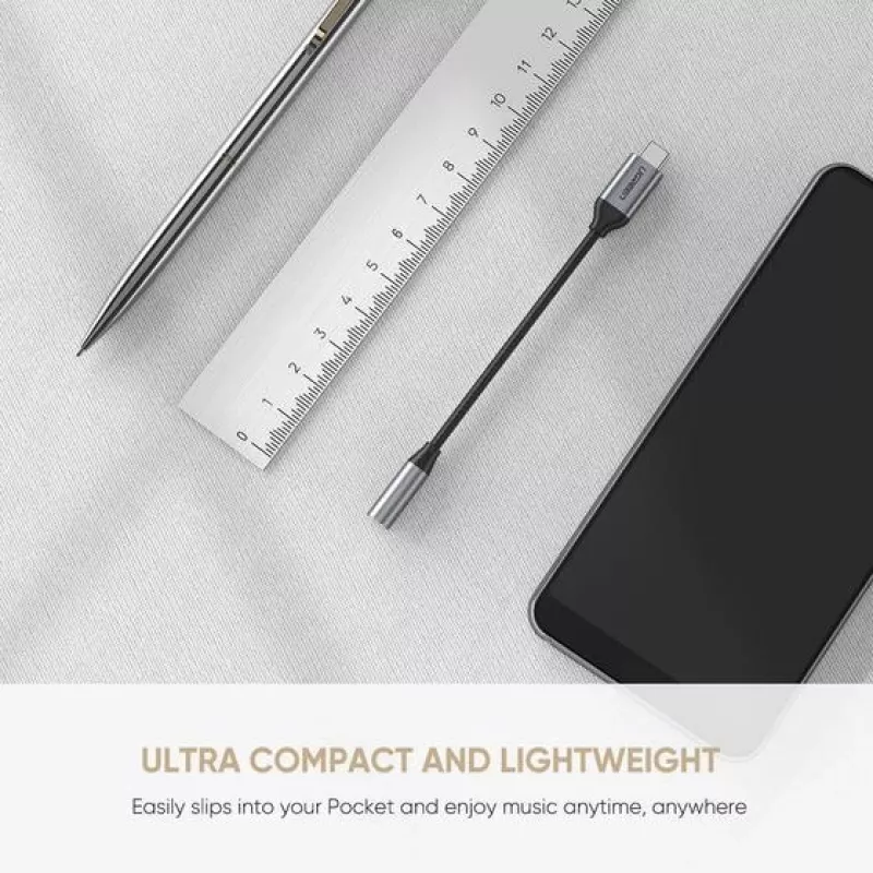 Mobiiltelefoni kaabel Ugreen 30632 USB-C kuni 3,5 mm, must