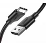 Ugreen 60116 USB-kaabel USB 2.0 1 m USB A USB C Must